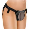 Штрапон king cock Comfy Body Dock Strap-On H Silicone Black Photo 3
