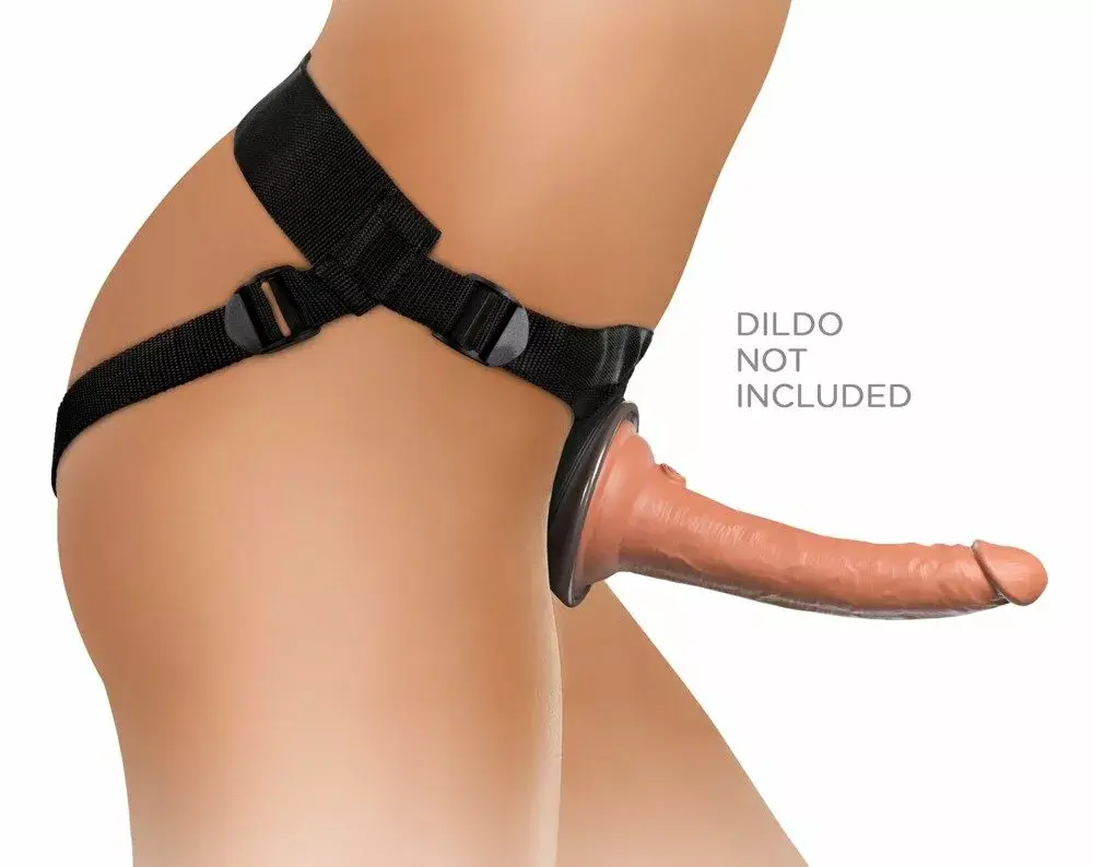Штрапон king cock Comfy Body Dock Strap-On H Silicone Black Photo 5