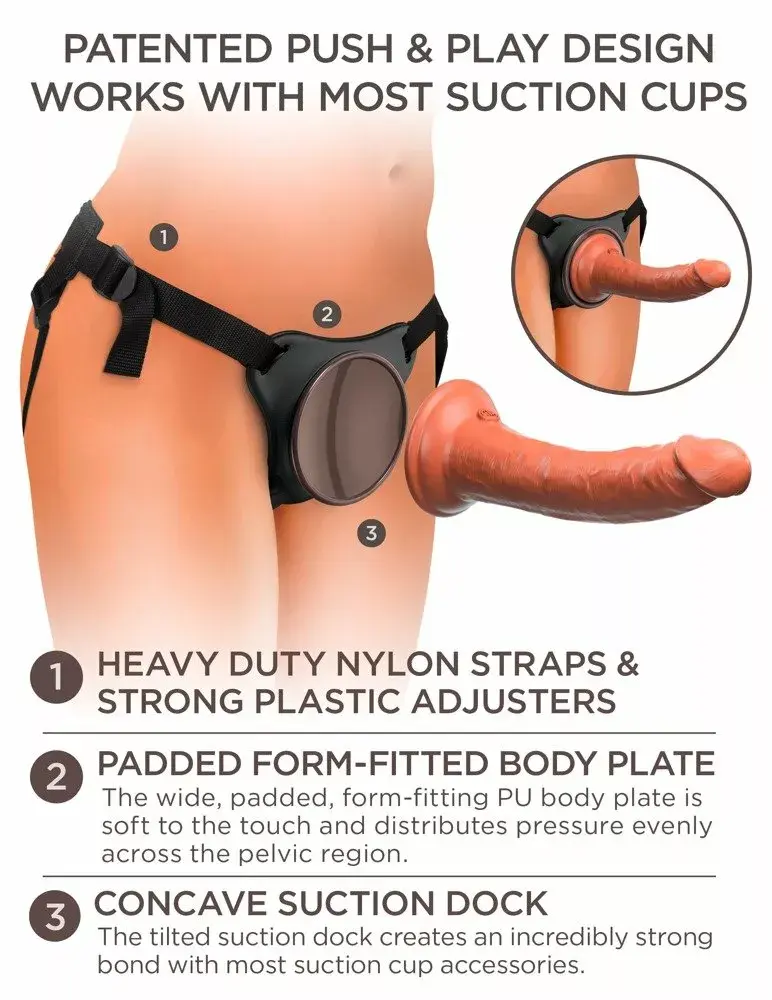 Strap‑on King Cock Comfy Silicone B Dock Kit Photo 10