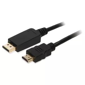 Video kabeļa adapteris 2-Power CAB0039A 2m DisplayPort uz HDMI Melns