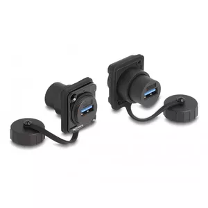 Модуль DeLOCK D-Type USB 3.2 Gen 1 Type-A female к Type-A female IP67