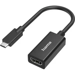Video adapter HAMA USB-C to HDMI Ultra‑HD 4K (model 00300087) — passive connection for video/audio