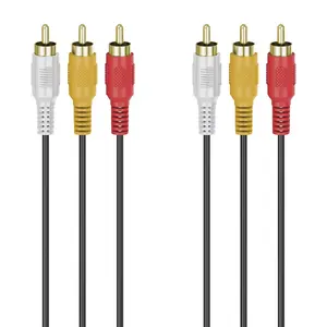 Аудиокабель Hama 3 м 3 x RCA черный 00305014