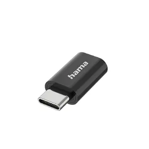 Hama 00300095 Micro-USB B Adapter USB Type-C Male Black