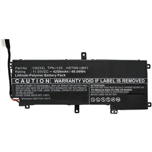 Аккумулятор для ноутбука CoreParts для HP Notebook и Envy 15-AS MBXHP-BA0228 черный 47.31Втч