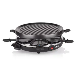 Princess 162725 Raclette 6 Grill Party with 800W Power and 6 Pans