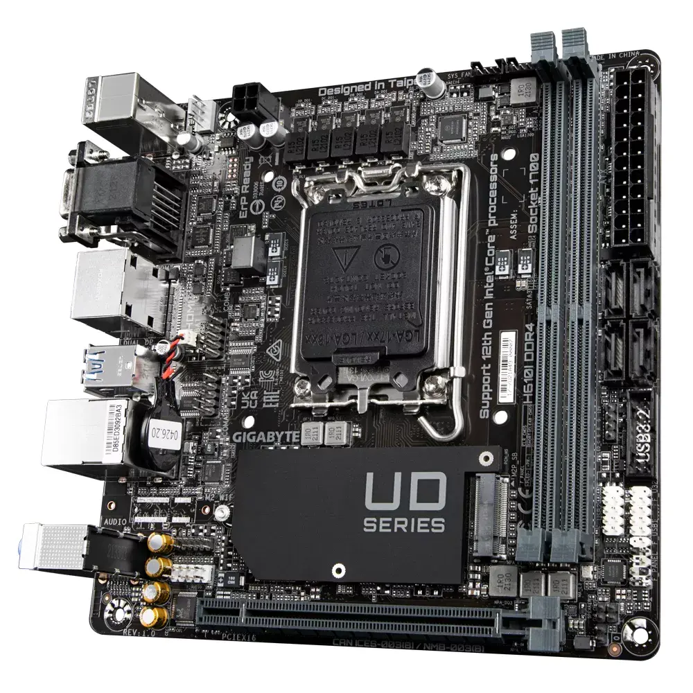 Материнская плата GIGABYTE H610I, H610 Photo 4