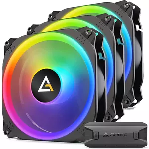 Antec Prizm X 120 ARGB 3+C Datora korpusam Ventilators 12 cm Melns 3 pcs