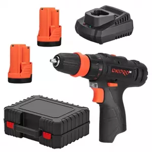 Cordless Drill DNIPRO-M CD-12Q-220S 12V — compact 12-volt rechargeable drill