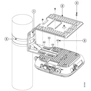 Montāžas komplekts Cisco AIR-MNT-HORZ1= horizontālai uzstādīšanai
