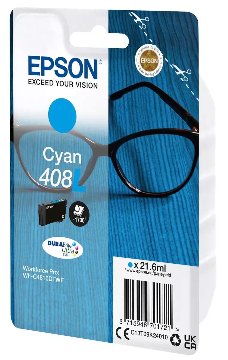 Kārtridžs Epson DURABrite Ultra 408L Cyan Photo 2