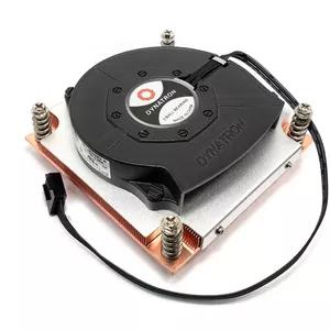 Processor heatsink Inter-Tech Q-3 with 8 cm fan, ball bearing, black and silver, 1 pc