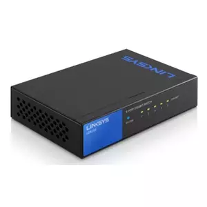 Linksys LGS105-UK tīkla pārslēgs Nepārvaldīts Gigabit Ethernet (10/100/1000) Melns