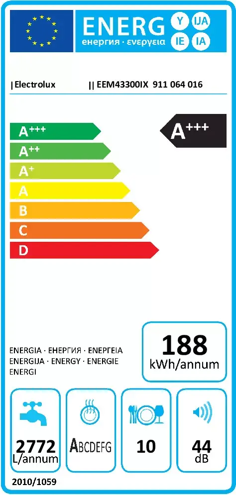 Electrolux EEM43300IX iebūvējama trauku mašīna Photo 7