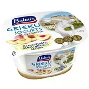 Grieķu jogurts BALTAIS ar persikiem, 160g