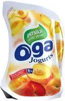 Persiku jogurts Oga 1kg Tukuma Piens