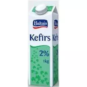 Кефир BALTAIS 2%, картонная коробка (с пробкой), 1 л Tukuma piens