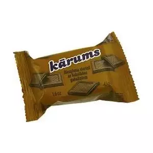 Cottage Cheese Snack KĀRUMS with Chocolate Pieces 45 g — dairy snack, ready-to-eat portion
