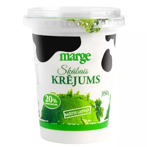 Skābais krējums MARGE 20%, 350 g