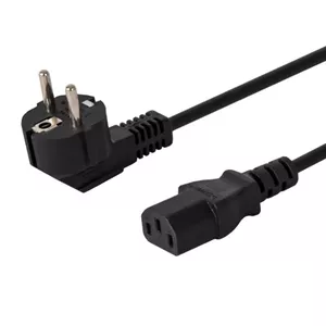 Сетевой кабель SAVIO CL-146 — 3 м, IEC C13 на IEC Type E, чёрный