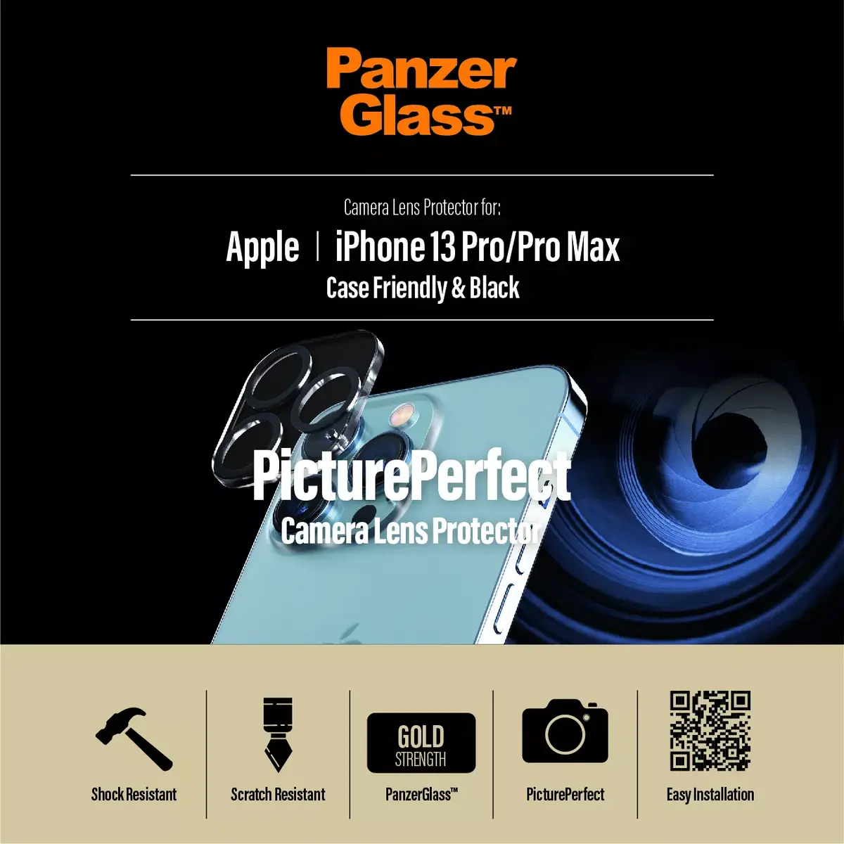 Защитное стекло для камеры PanzerGlass Apple iPhone 13 Pro 13 Pro Max Photo 9
