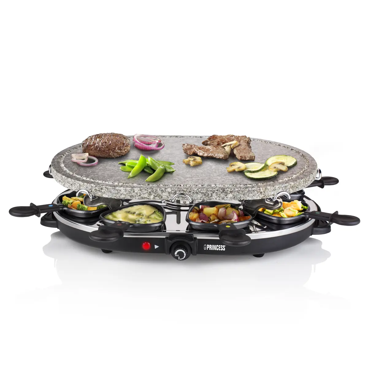 Princess 162720 Raclette 8 Oval Stone Grill Party Photo 5