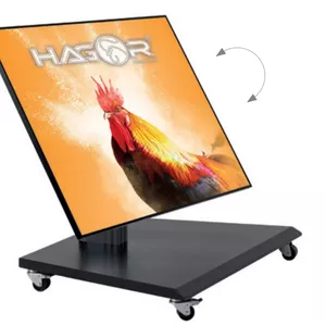 Hagor BrackIT Stand low tilt 139.7 cm 55" Floor Black Maximum weight capacity 30 kg