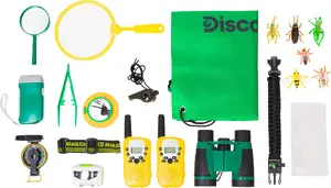Discovery Discovery Basics EK90 Explorer Kit with binoculars, compass, magnifying glass, and insect container for outdoor exploration