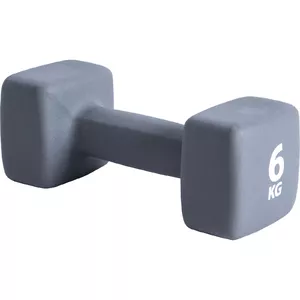 Hantelis Pure2improve P2I201440 — 6 kg, neoprēna pārklājums, pelēks, 1 gab.