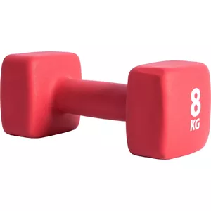 Fiksēta hantelīte Pure2improve P2I201450 — 8 kg, neopreņs, sarkana, 1 gab.
