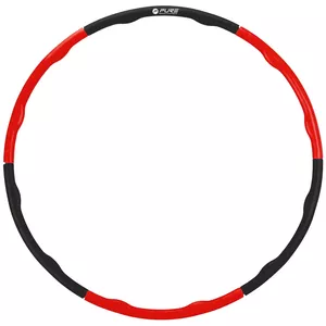 Pure2Improve Hula Hoop Black/Red, Foam, PP (Polypropylene)