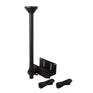 Desk-mounted CPU holder TECHLY ICA-CS 63 — steel, adjustable height up to 63 cm, supports widths 12–21.2 cm, max load 20 kg