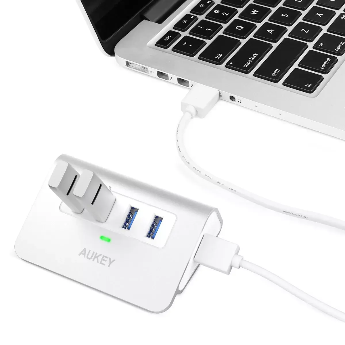 Aukey CB-H5 4 pieslēgvietu USB centrmezgls Photo 3