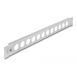 Patch panel DeLOCK 19" D-Type 12 port tool free grey