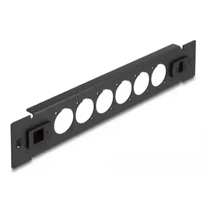 Patch panel DeLOCK 10" D-Type 6 port tool free black