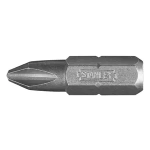 STANLEY 1/4" Hex Drive Phillips Insert Bit – Phillips tip, 1/4-inch hex shank