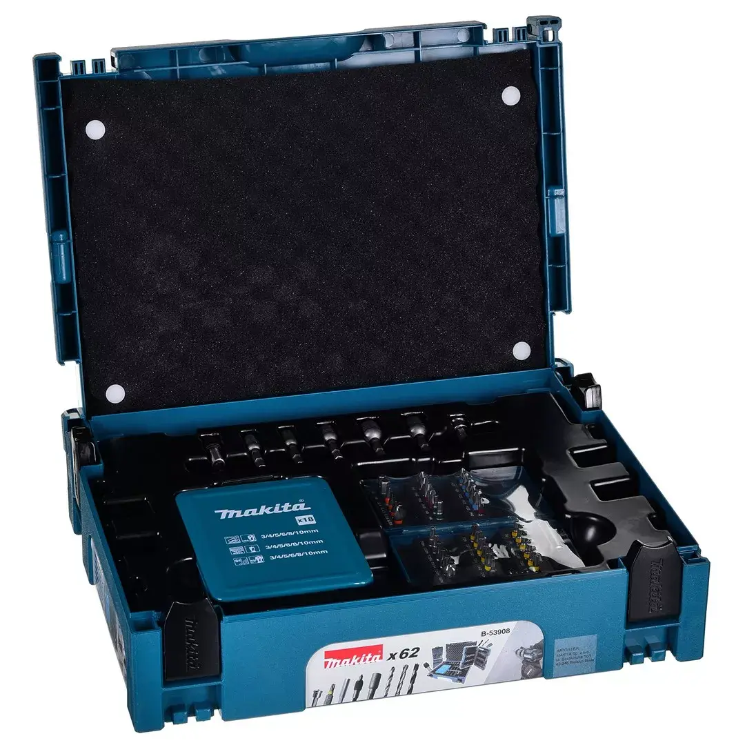 Makita B-53908 Urbju un bitu komplekts — 62 gab. Photo 2