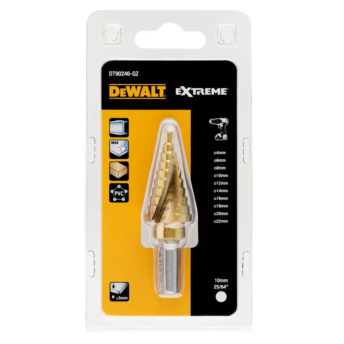 Ступенчатое сверло DeWALT DT90246-QZ Photo 4