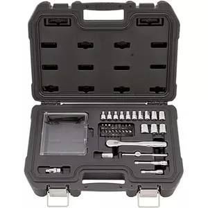 Набор головок DeWalt DWMT19238-1 — трещотка 1/4" 72 зуба, набор метрических и дюймовых головок