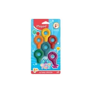 Crayon Ring set Maped my baby COLOR'PEPS 6 pieces — ergonomic wax crayons for children from 1 year
