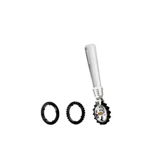 Pasta wheel Marcato PW-ARG, silver colour, handheld cutter for fresh pasta