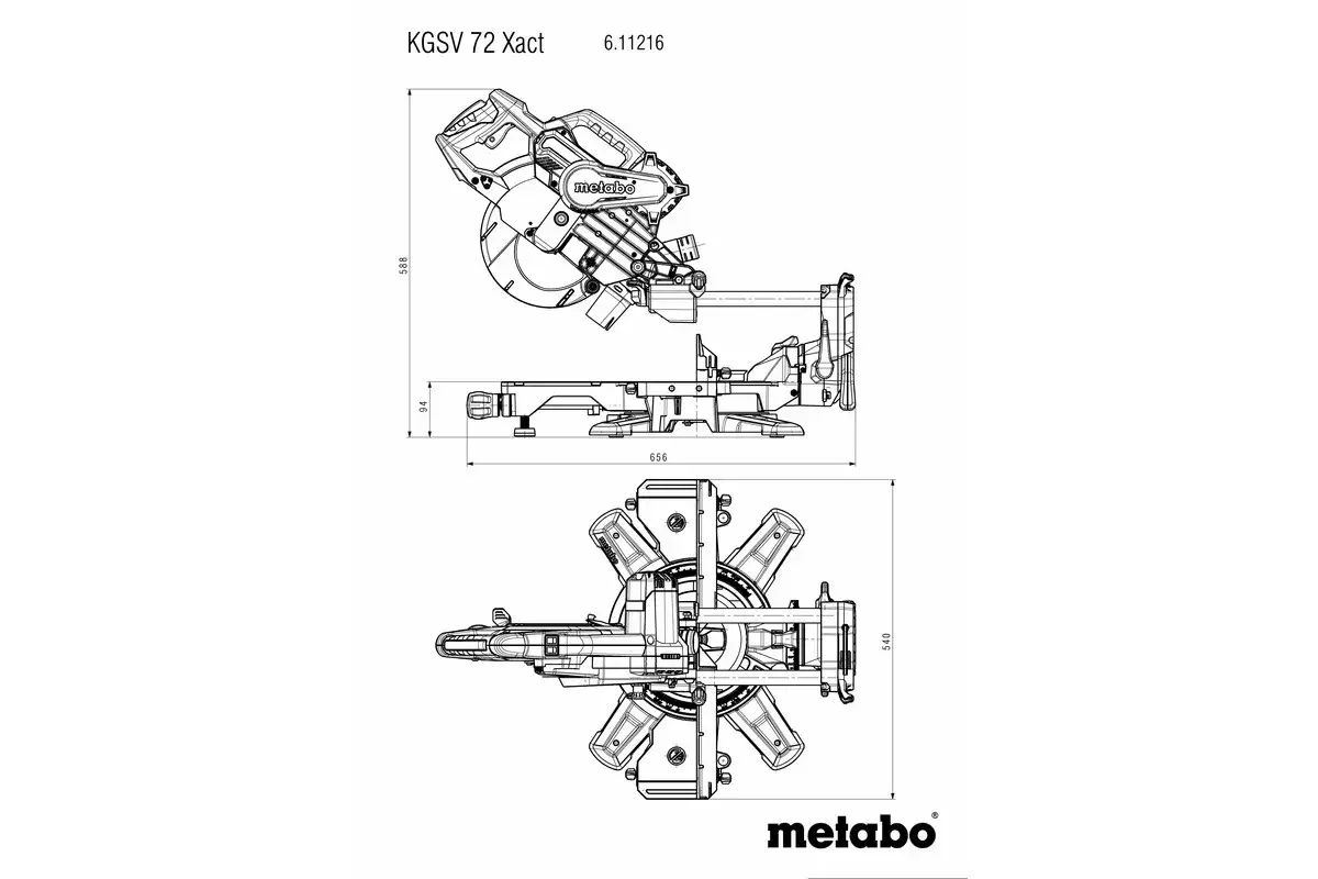 Zāģis Metabo KGSV 72 XACT Photo 2