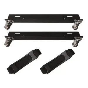 Desk-mounted CPU holder TECHLY ICA-CS 61 — supports width 8–70 cm, depth up to 36 cm, max load 20 kg, black