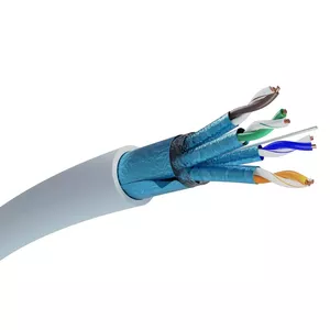Network Cable Extralink Twisted pair CAT6A FTP (F/FTP) V2 Indoor 500M Grey