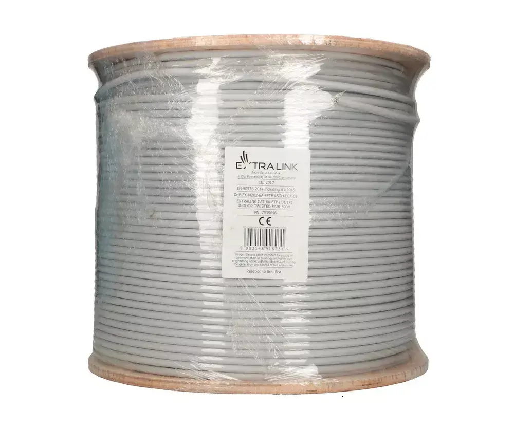 Network Cable Extralink Twisted pair CAT6A FTP (F/FTP) V2 Photo 2