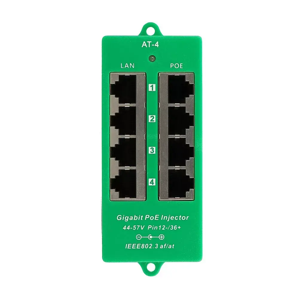 Extralink ACTIVE POE INJECTOR 4 PORT GIGABIT 802.3AT/AF Photo 3