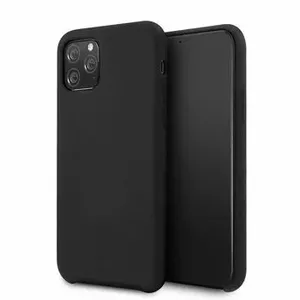 iLike Silicone Case for Samsung Galaxy A12 and M12, Slim Fit, Black