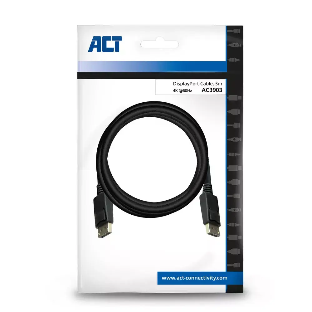 DisplayPort cable ACT 3 meters Photo 3