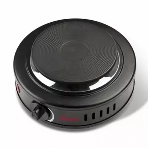 Countertop sealed plate cooktop Girmi PE16 — 1-zone, 500 W, black, rotary control