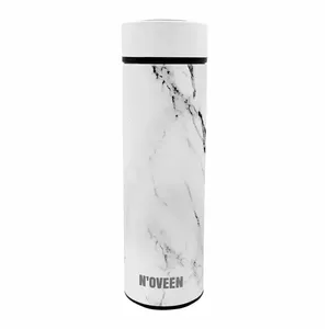 N'oveen TB2319 Thermal Bottle 450 ml LED White, Marble